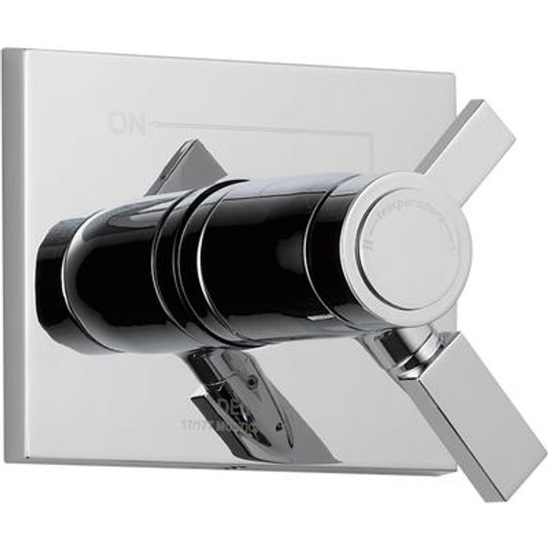 Vero 1-Handle Thermostatic Diverter ValveTrim Kit in Chrome (Valve Not Included)