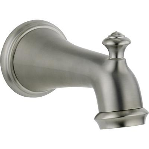 Victorian Pull-up Diverter Tub Spout in Stainless