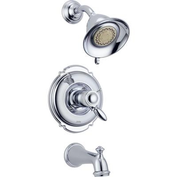 Victorian 1-Handle Thermostatic Tub/Shower Trim Kit Only in Chrome (Valve not included)
