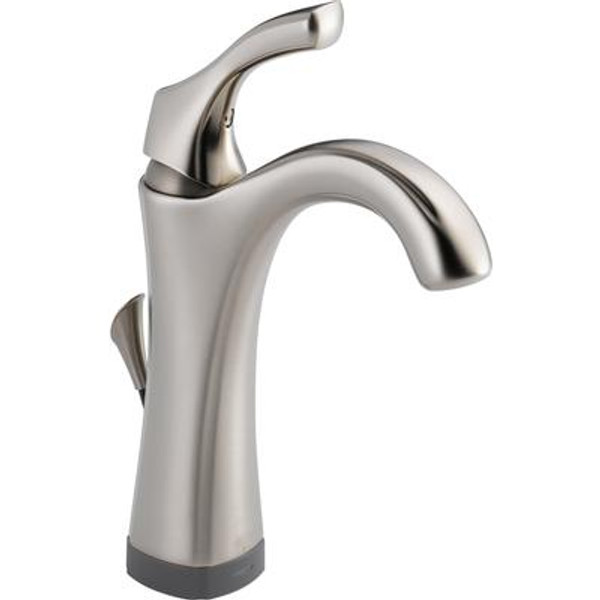 Addison Single Hole Single-Handle High Arc Bathroom Faucet with Touch2O Technology in Brilliance Stainless