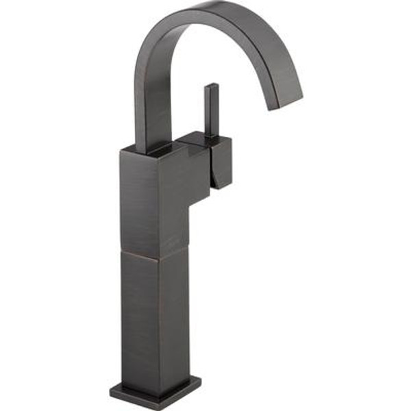 Vero Single Hole 1-Handle High-Arc Bathroom Vessel Faucet in Venetian Bronze