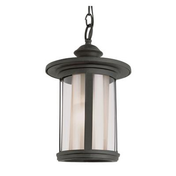 Clear and Tea Glass Hanging Lantern - Medium