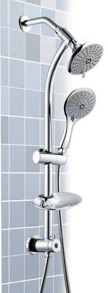 Python Dual Head Handshower on Rail