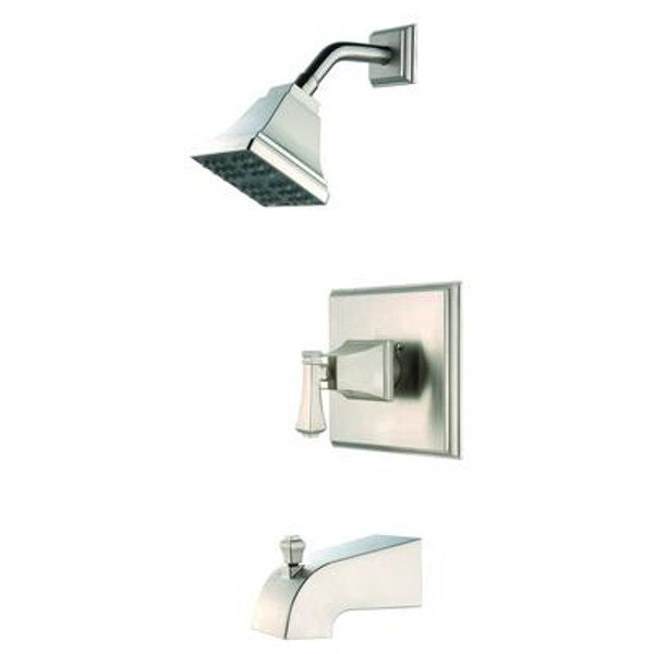 Exhibit Single Handle Tub and Shower Faucet in Brushed Nickel