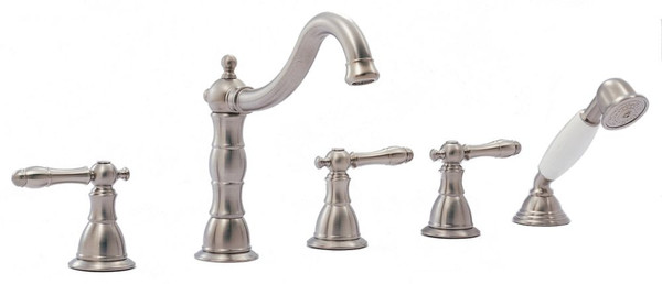 Lyndhurst - Roman Tub Set in Brushed Nickel