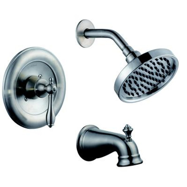 Estates - Single Handle Tub and Shower in Brushed Nickel