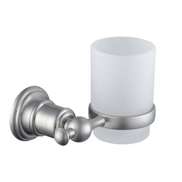 Estates Wall-Mounted Tumbler Holder in Brushed Nickel