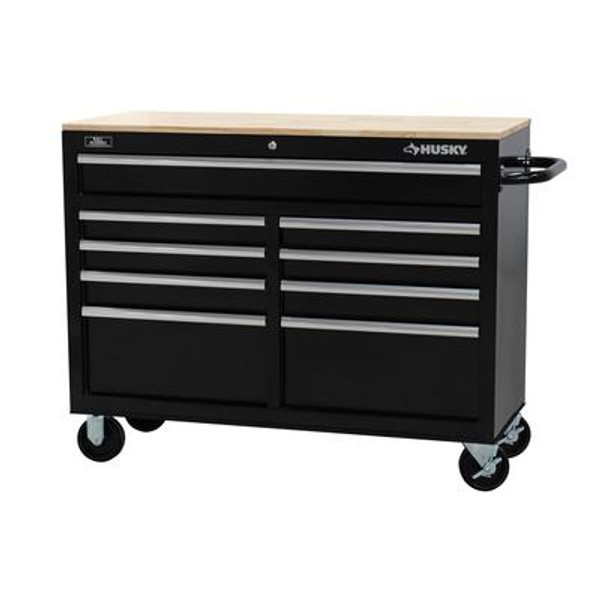 Husky 46 Inch W 9-Drawer Mobile Workbench