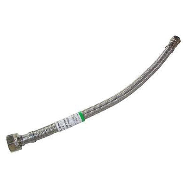 30 Inch Stainless Steel 3/8x1/2 Faucet Connector