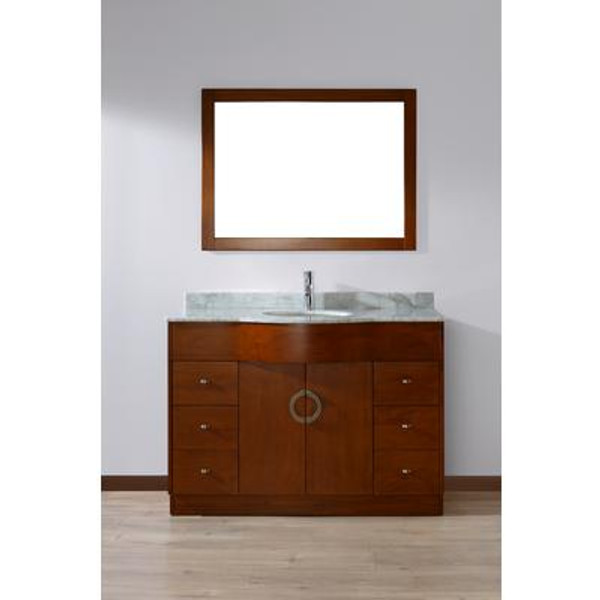 Zoe 48 Classic Cherry / Carrera Ensemble with Mirror and Faucet