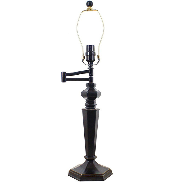 Dark Bronze Swing Arm Table Lamp