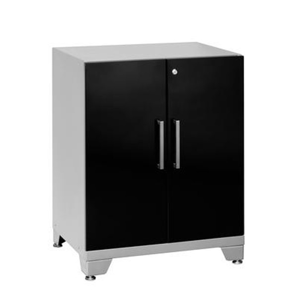 Performance Plus 35.25 Inch H x 28 Inch W x 24 Inch D Metal Two Door Base Cabinet in Black