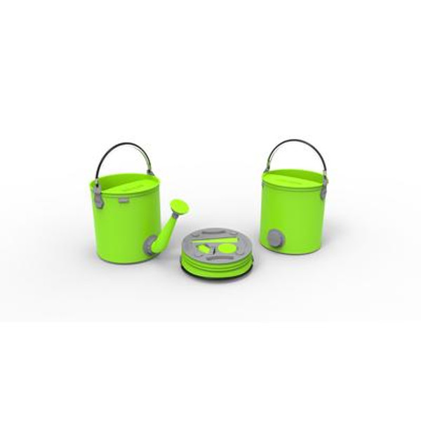 Colourwave Colpaz - Collapsible 2 in 1 can + bucket Lime green