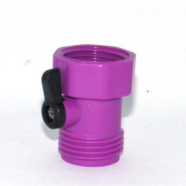 Single hose shut off Purple