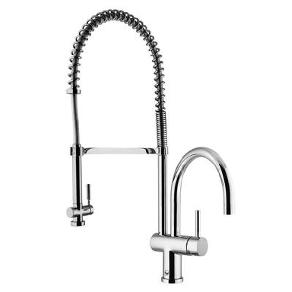 Chrome Pull-Down Spray Kitchen Faucet