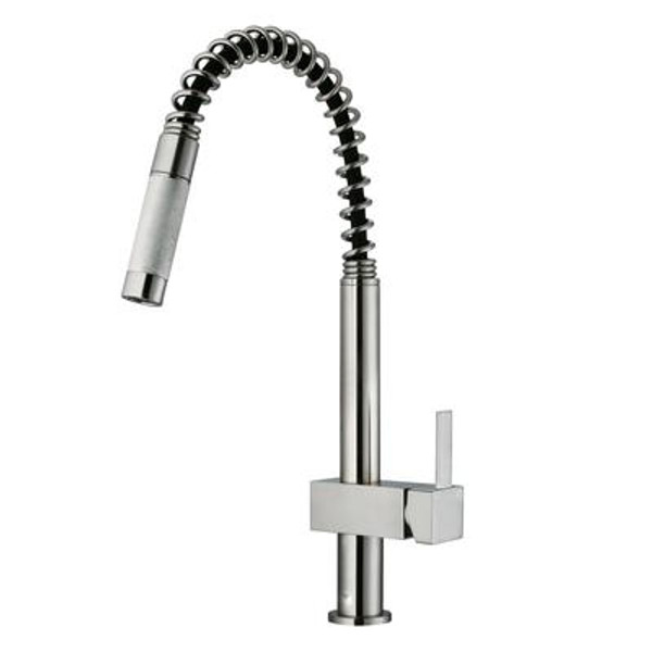 Stainless Steel Pull-Out Kitchen Faucet