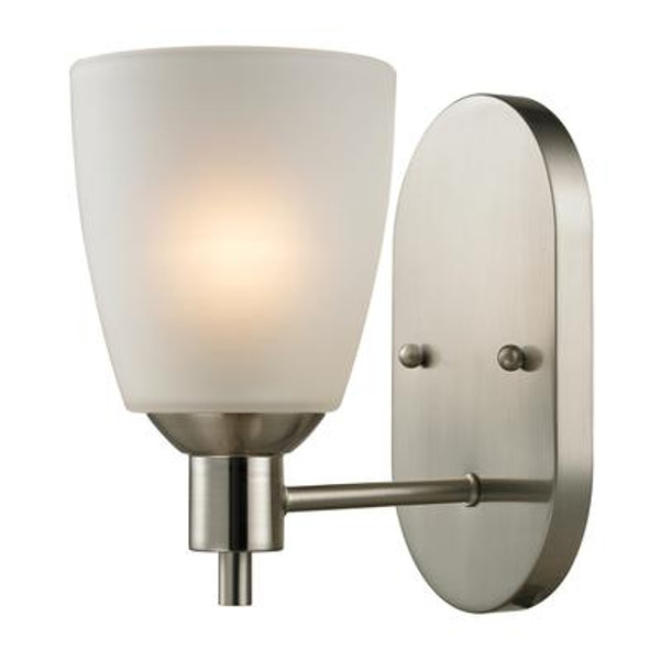 1 Light Wall Sconce In Brushed Nickel