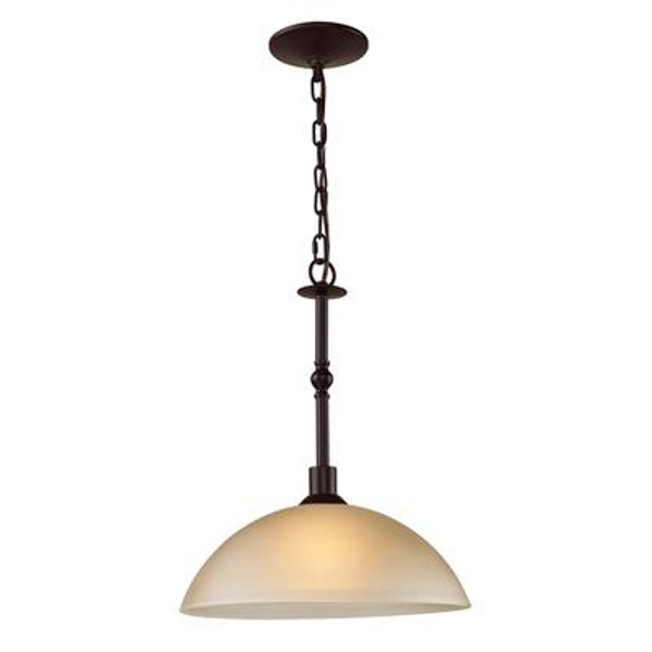 1 Light Pendant In Oil Rubbed Bronze With Led Option