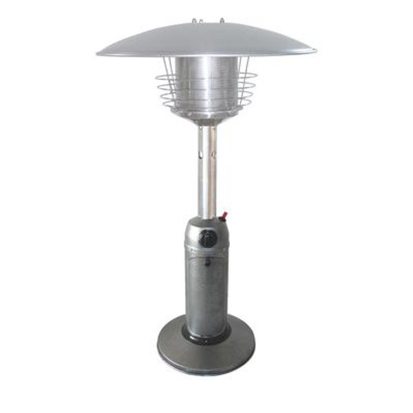 38Inch Tall Hammered Silver Portable Tabletop Patio Heater