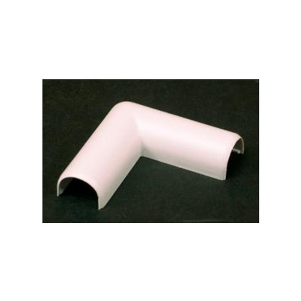 Plastic CordMate Flat Elbow White