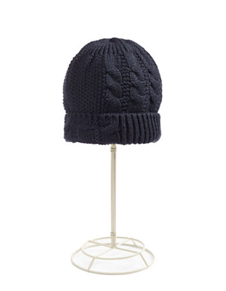 New Era Nash Cable Front Knit Hat - Blue