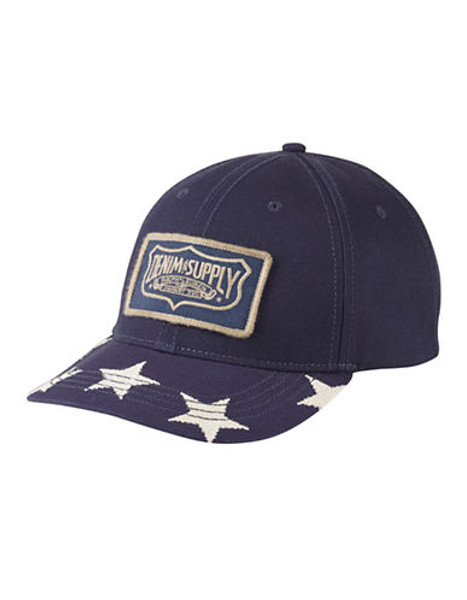 Denim & Supply Ralph Lauren Star Print Baseball Cap - Blue