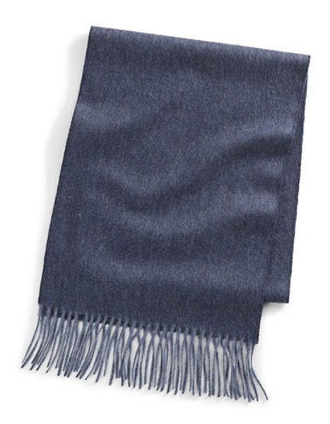 Black Brown 1826 Cashmere Scarf - Denim