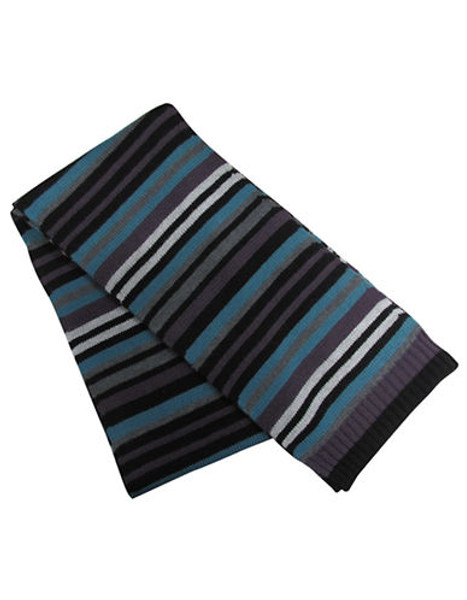 Brydon Stripe Scarf - Plum Combo