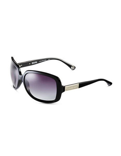 Michael Michael Kors Plastic Rectangle Sunglasses - Black