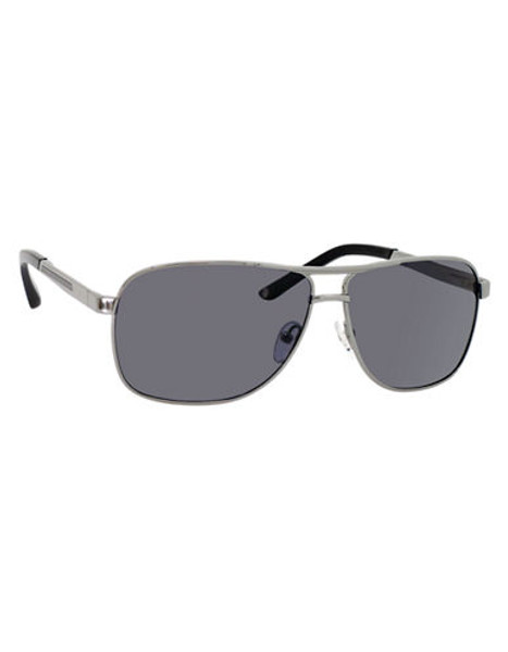 Polaroid Grey Polarized Aviators - Gunmetal