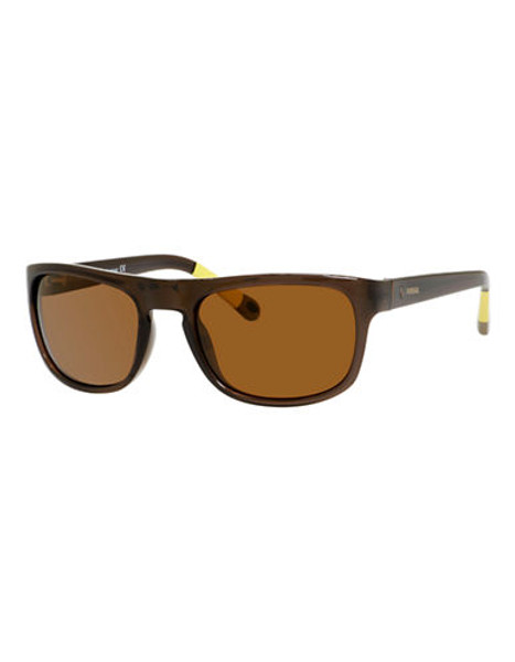 Fossil Plastic Sunglasses - Brown