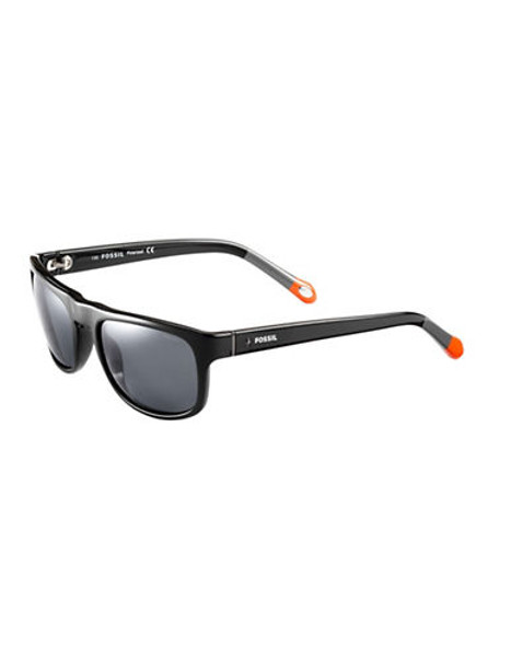 Fossil Rectangular Colourblocked Sunglasses - Black