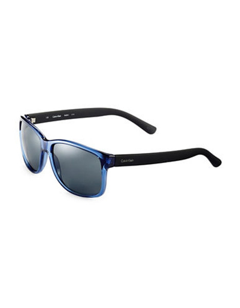 Calvin Klein Plastic Wayfarer - Navy