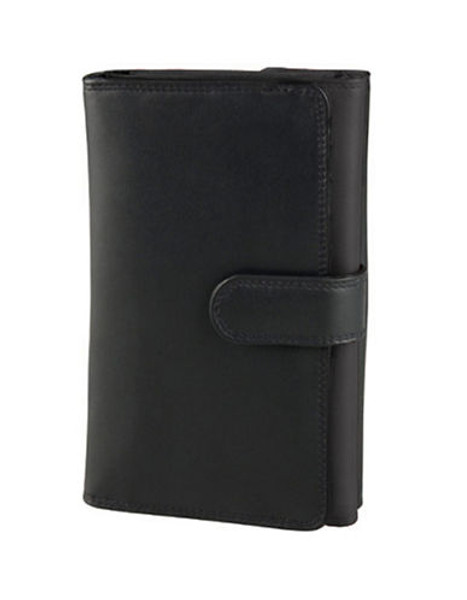 Derek Alexander Ladies Trifold Wallet - Black