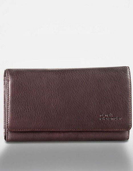 Derek Alexander Large Leather Clutch Wallet - Copper