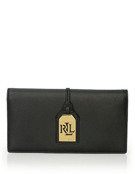 Lauren Ralph Lauren Slim Leather Aiden Wallet - Black