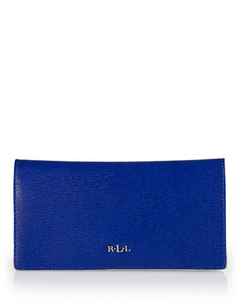 Lauren Ralph Lauren Slim Leather Tate Wallet - Blue