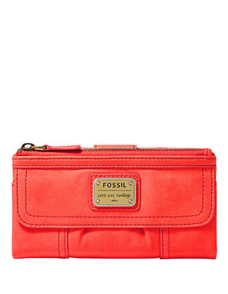 Fossil Emory Emory Zip Clutch - Lipstick