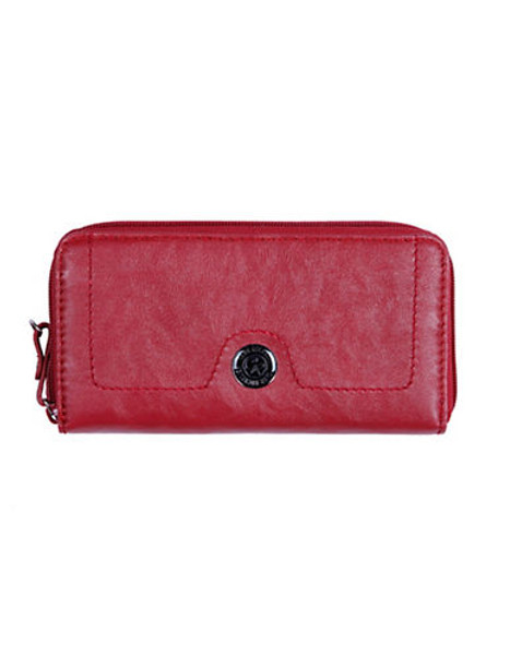 Club Rochelier Clarissa Collection Zip Around Clutch - Red