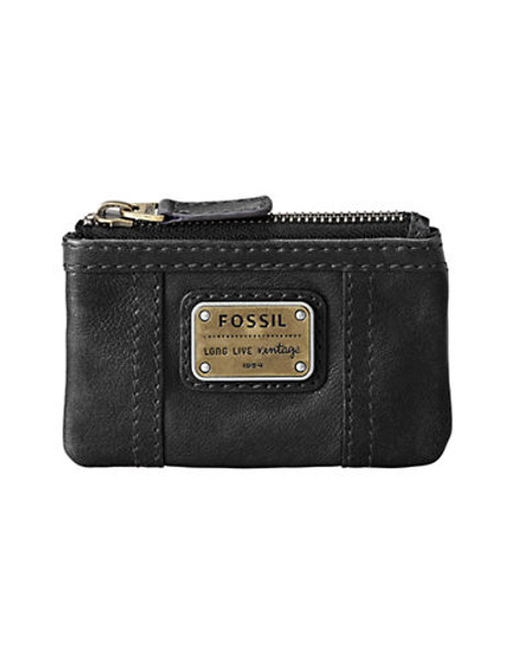 Fossil Emory Zip Coin - Black