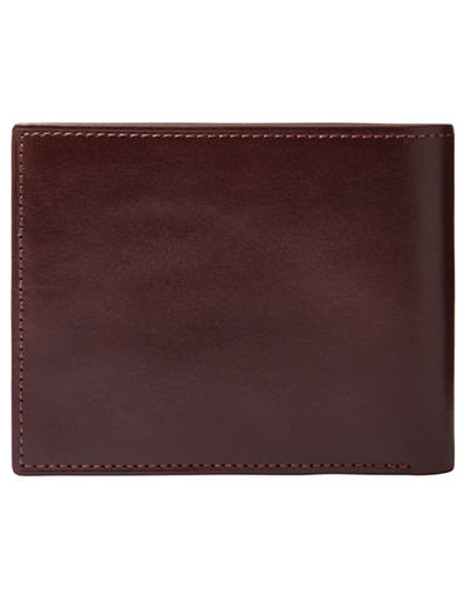 Fossil Truman Bifold Wallet With Flip Id - Red