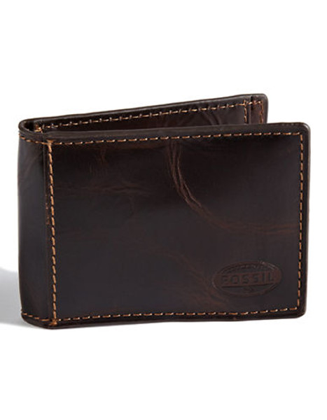 Fossil Norton Flip ID Bifold Wallet - Brown