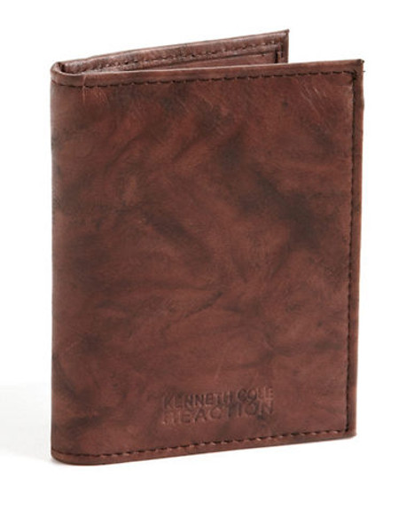 Kenneth Cole Reaction Fillmore Flip Up Wallet - Brown