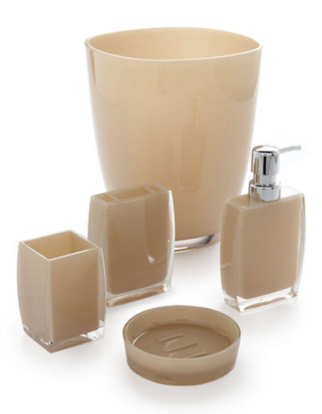 Distinctly Home Milk Acrylic Wastebasket - Taupe