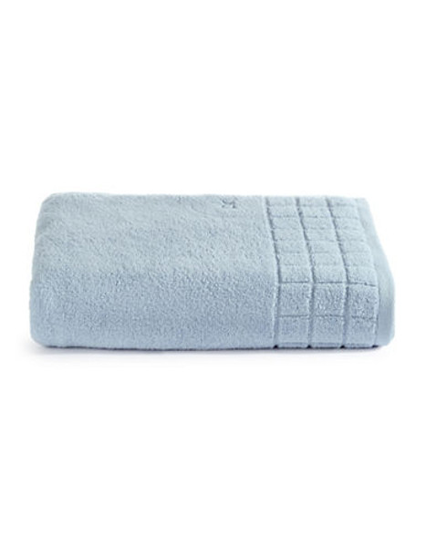 Calvin Klein Sculpted Grid Bath Towel - Cascade - Bath Towel