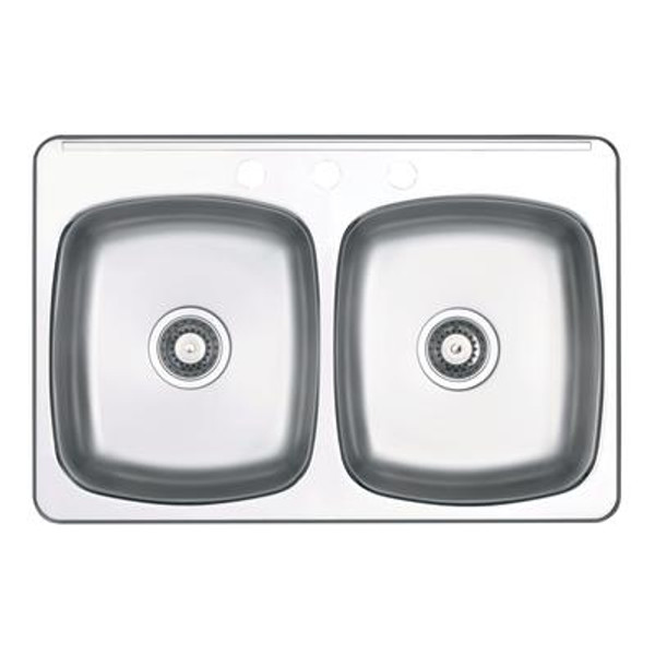 Wessan Double-Bowl Stainless Steel Sink