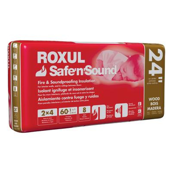 Roxul Safe'n'Sound For Wood Studs 24 In. On Centre