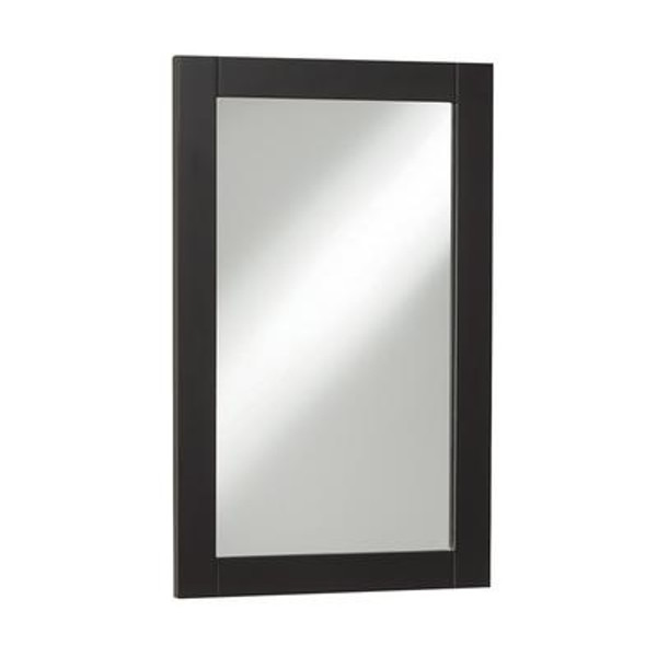 18inch Eurostone Shaker-style Mirror - Dark Chocolate