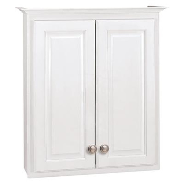 24 Inch White Hampton Bath Storage