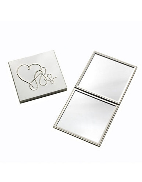 Mikasa Love Story Square Compact Mirror - Silver